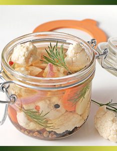 Conserve - Recette - Pickles de chou-fleur