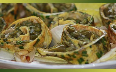 Rotolo aux haricots verts en salade